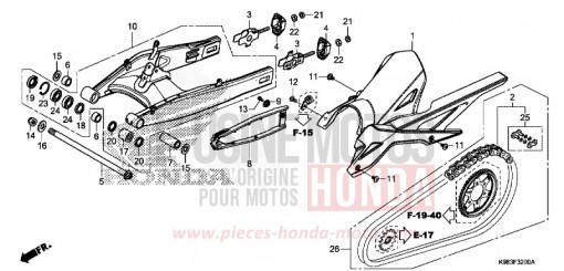 BRAS OSCILLANT CBF125NAJ de 2018